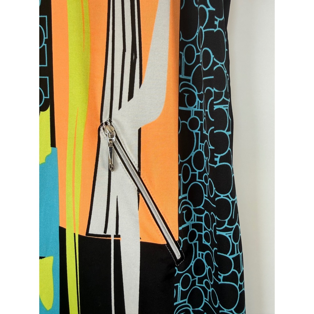 Jamie Sadock Abstract Geometric Golf Dress Multi Color Women XL Contemporary Art - Picture 6 of 11